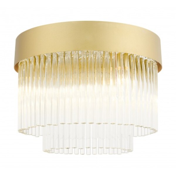 Soft Gold Flush Mount, 4 Light