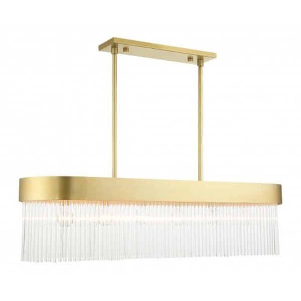 Soft Gold Chandelier, 6 Light