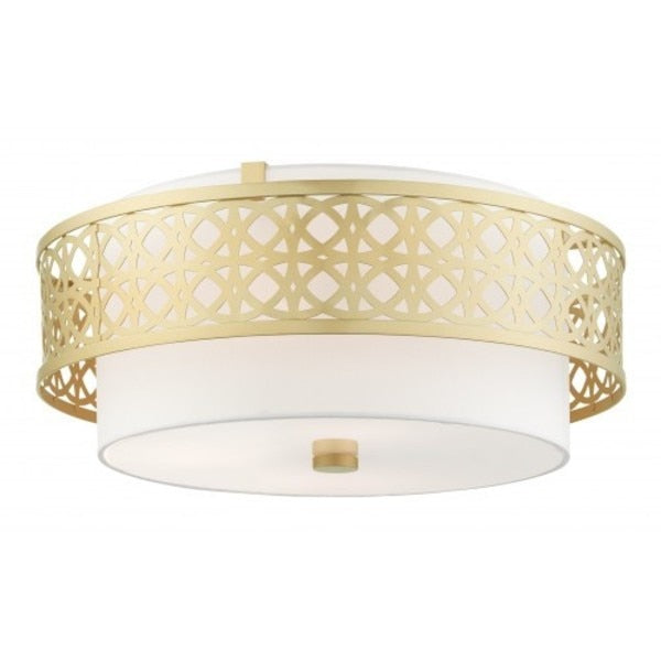 Soft Gold Semi Flush, 4 Light