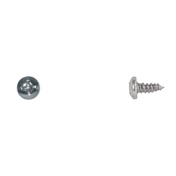 Sheet Metal Screw, #12 x 1/2 in, Zinc Plated Pan Head Phillips Drive