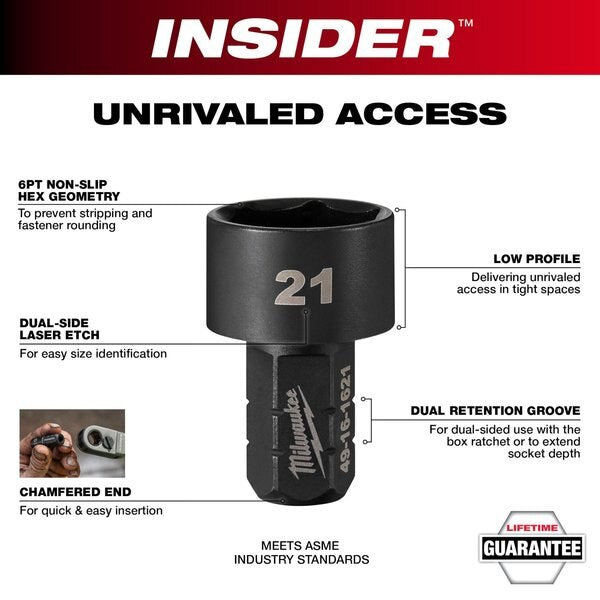 11/16 in. INSIDER Box Ratchet 6 Point Socket
