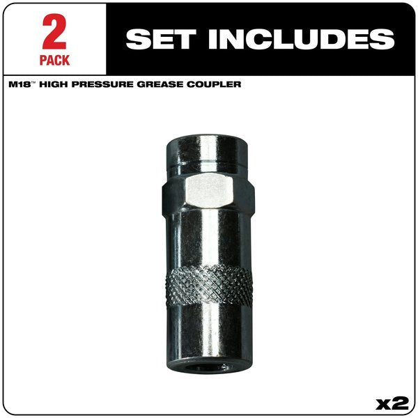 High Pressure Grease Coupler, For 2446-20/2646-20/2646-21CT/2646-22CT, 2 Pack