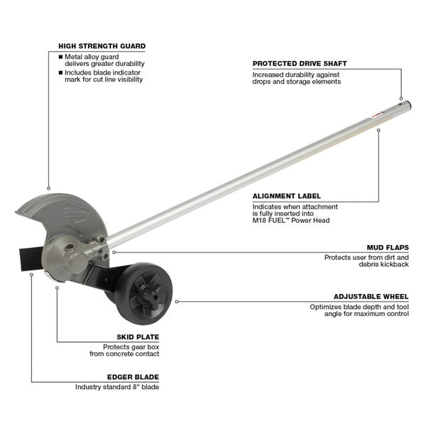 M18 FUELâ¢ Edger Attachment, 38