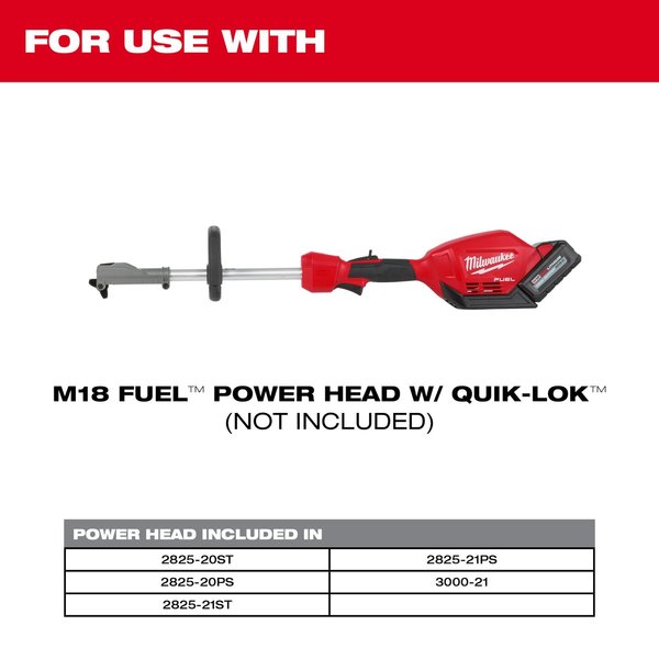 23 in. Rubber Broom Attachment for M18 FUEL QUIK-LOK Attachment System
