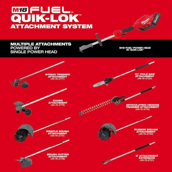 23 in. Bristle Brush Attachment for M18 FUEL QUIK-LOK Attachement System