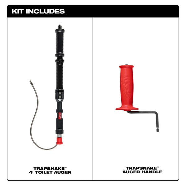 TRAPSNAKE 4 ft. Urinal Auger