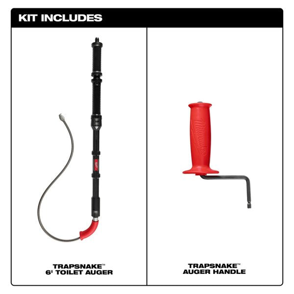 TRAPSNAKE 6 ft. Toilet Auger