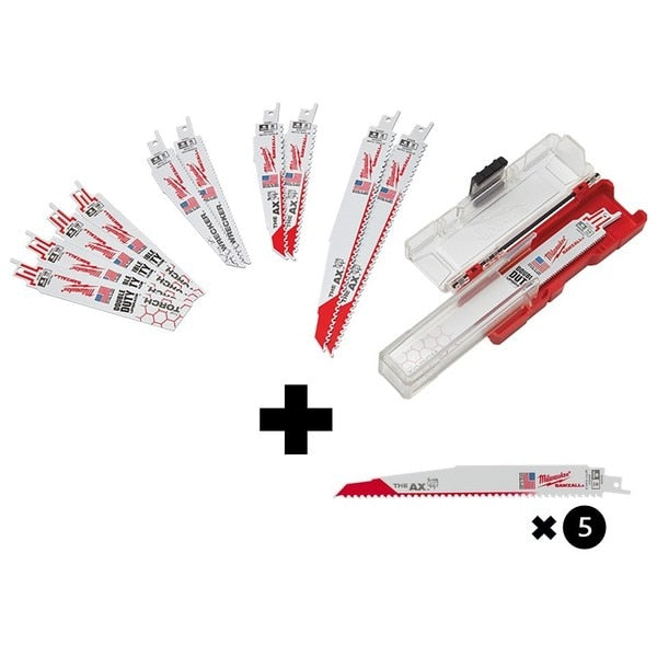 SAWZALL SET, DEMO, 12PC, w/BL 5T 9LG AX 5PK