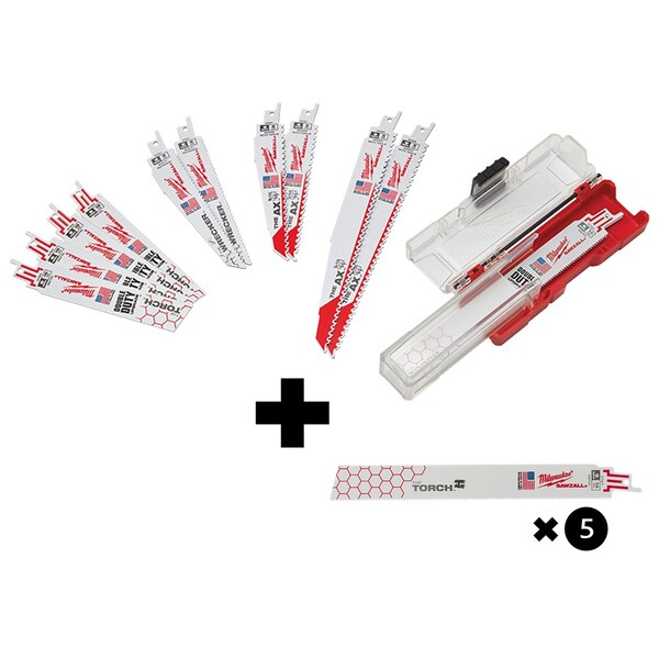 SAWZALL SET, DEMO 12PC, w/14T9LG TORCH 5PK