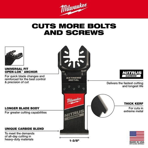1-3/8 in. OPEN-LOK NITRUS CARBIDE Extreme Metal Oscillating Multi-Tool Blade (3 pk)