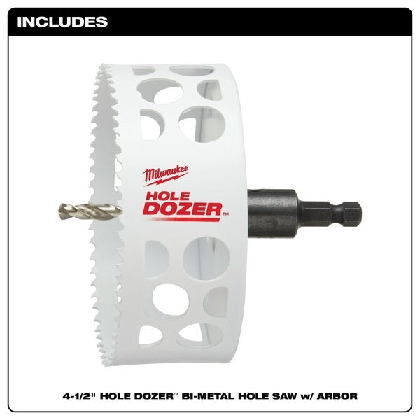 4-1/2 in. HOLE DOZER Bi-Metal Hole Saw with Arbor