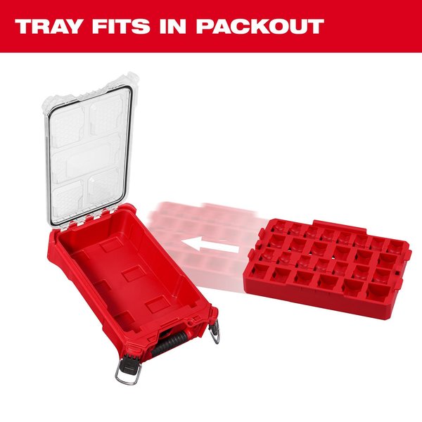 PACKOUT Organizer Tray for 27 pc. SHOCKWAVE Impact Duty 1/2 in. Drive SAE and Metric Standard Sockets