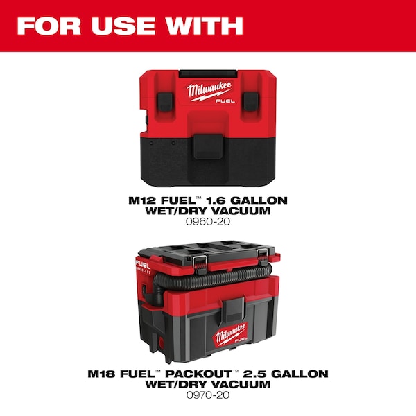 Fleece Dust Bags for M18 FUEL and M12 FUEL Wet/Dry Vacuums