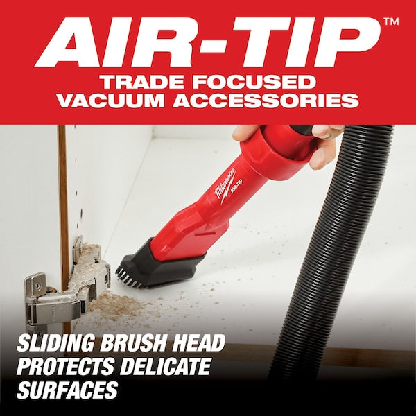 AIR-TIP 2-in-1 Utility Brush Tool Attachment for Wet/Dry Vacuums