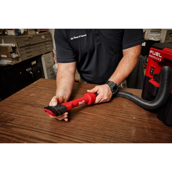 AIR-TIP 2-in-1 Utility Brush Tool Attachment for Wet/Dry Vacuums