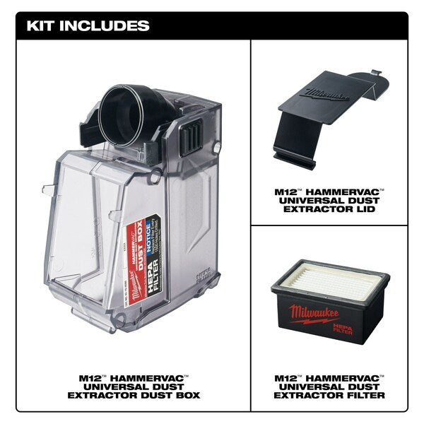 Dust Box Assembly for M12 HAMMERVAC Universal Dust Extractor