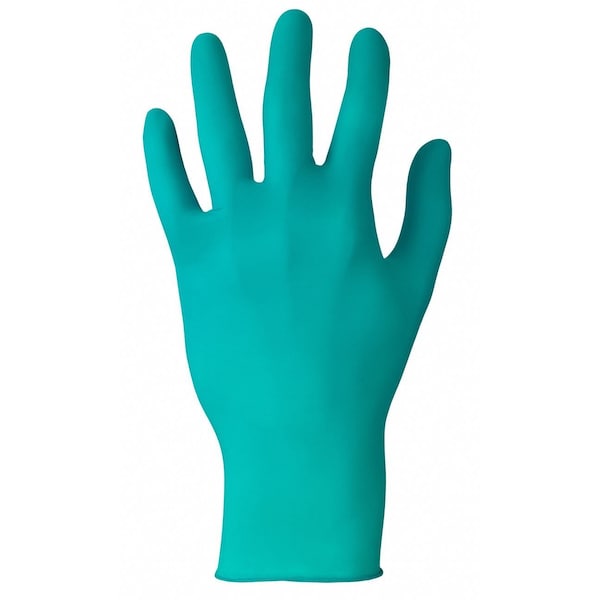 TouchNTuff, 9 1/2 in Chemical Resistant Gloves, Nitrile, Powder-Free, Large (9), 5 mil, 100 Pack