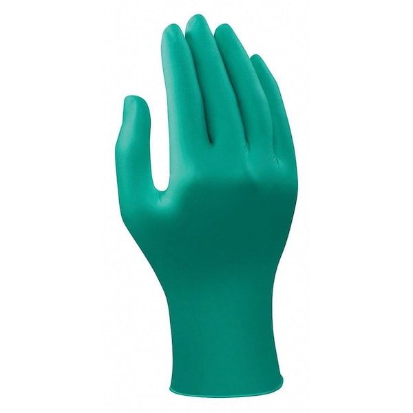 TouchNTuff, 9 1/2 in Chemical Resistant Gloves, Nitrile, Powder-Free, Large (9), 5 mil, 100 Pack