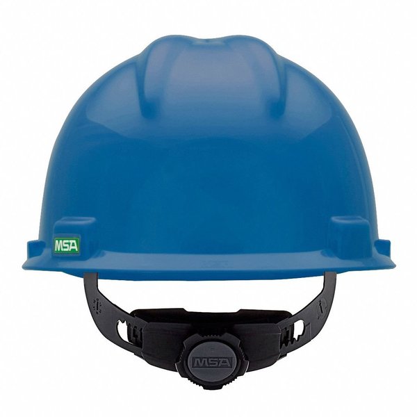 V-Gard Front Brim Hard Hat, Type 1, Class E, Ratchet (4-Point), Blue