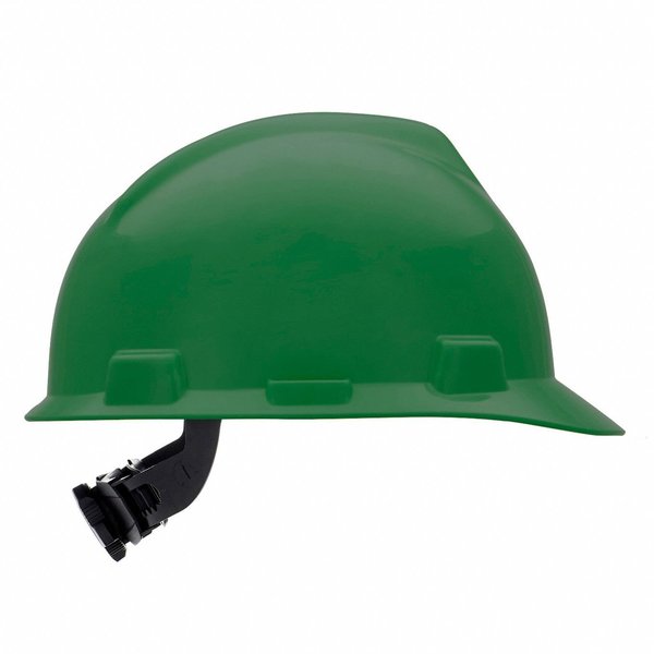 V-Gard Front Brim Hard Hat, Type 1, Class E, Ratchet (4-Point), Green