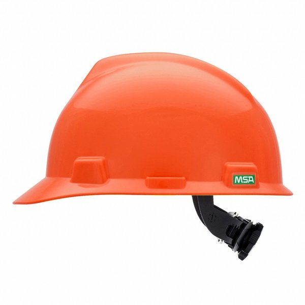 V-Gard Front Brim Hard Hat, Type 1, Class E, Ratchet (4-Point), Orange