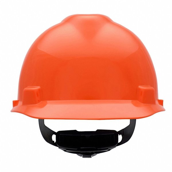 V-Gard Front Brim Hard Hat, Type 1, Class E, Ratchet (4-Point), Orange