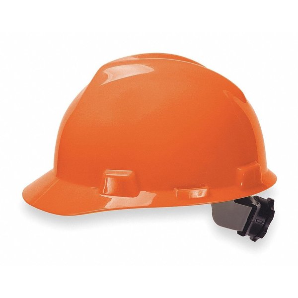 V-Gard Front Brim Hard Hat, Type 1, Class E, Ratchet (4-Point), Orange