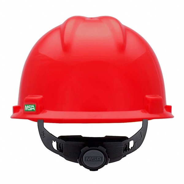 V-Gard Front Brim Hard Hat, Type 1, Class E, Ratchet (4-Point), Red