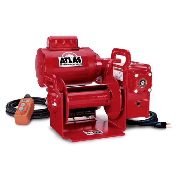 Electric Winch, 2000Lb, 1.3HP, 115 VAC