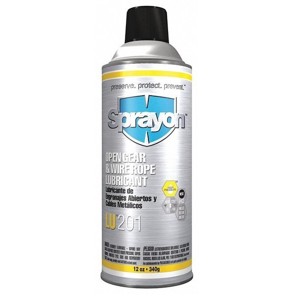 Chain and Wire Rope Lubricant, 0 to 450 Degree F, H2 No Food Contact, 12 oz Aerosol Can