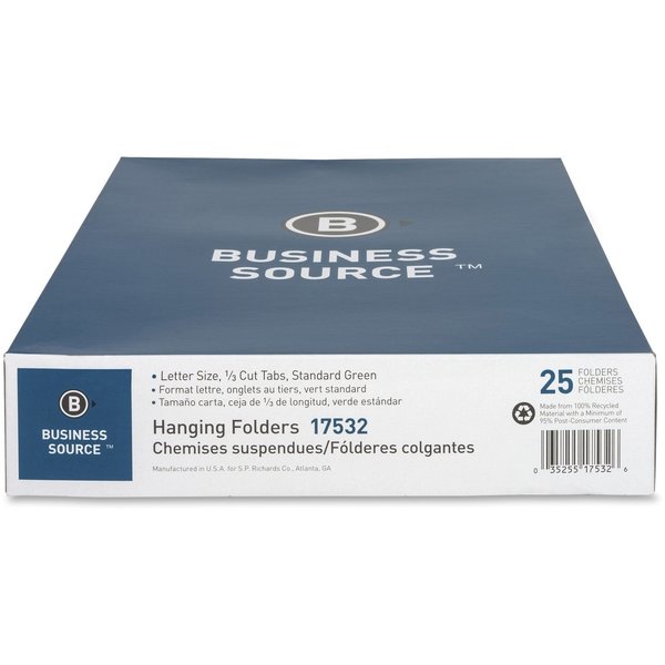 Folder, Hang, Rcyc, Ltr, 1/3 Tab, PK25