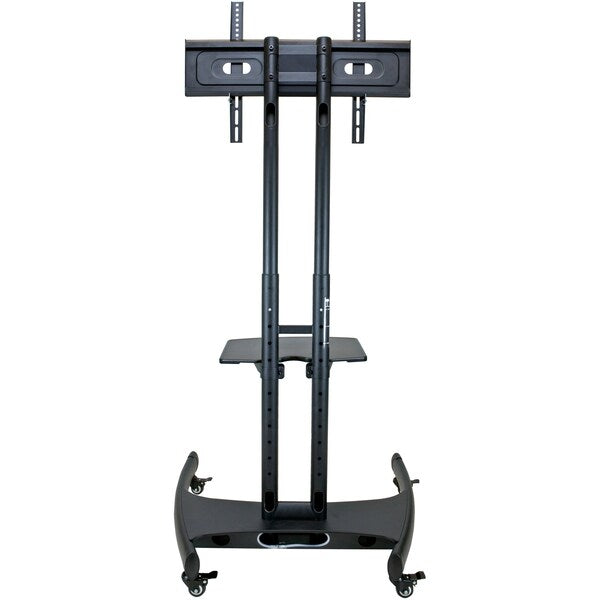 Height Adj, Flat Panel Cart, w/Shelf