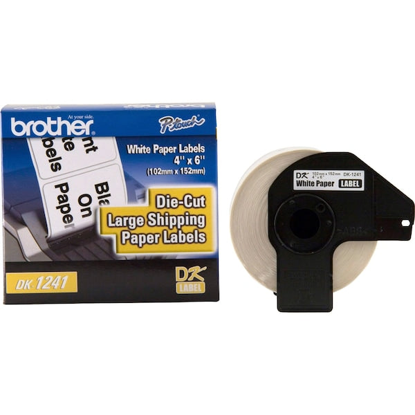 Printer Label, Black/White, Labels/Roll: 200