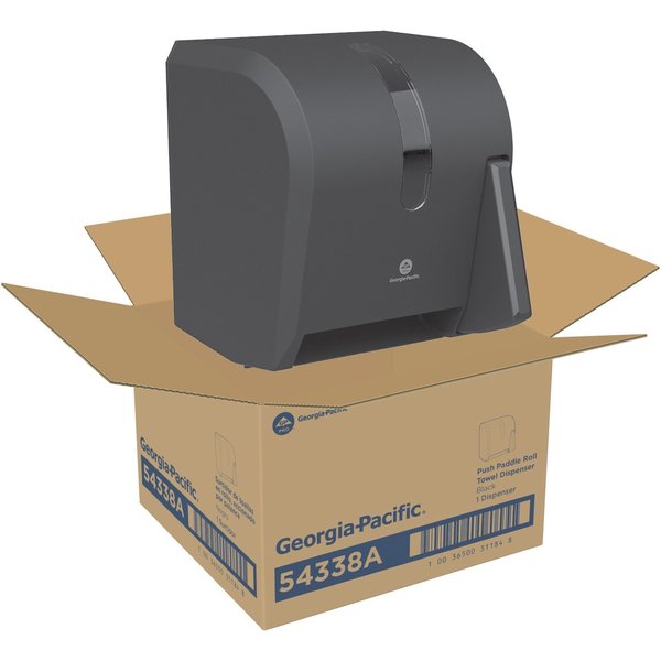 GP Pro Universal Push-Paddle Paper Towel Dispenser, 14 1/4 H in x 12 3/4 in W, Hardwound, Smoke