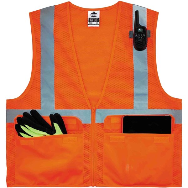 Vest, 8220Z, 4X/5X, Orange