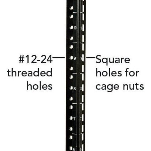 Rack Enclosure, 12U, 25 in H, 23.63 in W