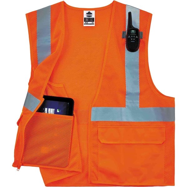 Vest, 8220Z, 4X/5X, Orange