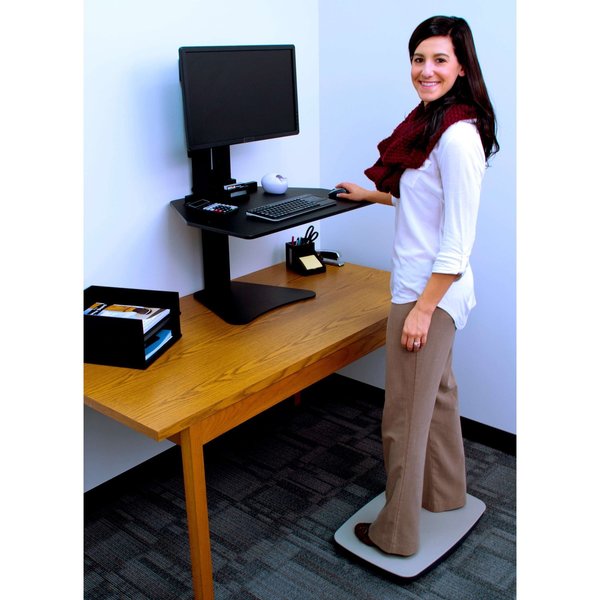 Balance Board, Plastic, Gray, 14-1/2 in. D