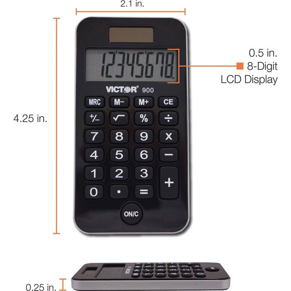 Pocket Calculator, LCD, 8 Digits