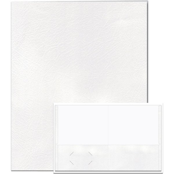 Case of White Paper Pocket Folders, 11.75