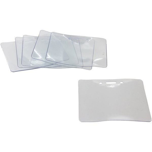 ID Badge Holder, Horizontal, PK50