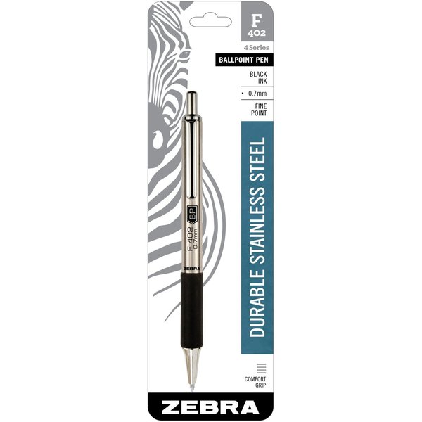 Retractable Ballpoint Pen, Fine 0.7 mm, Black
