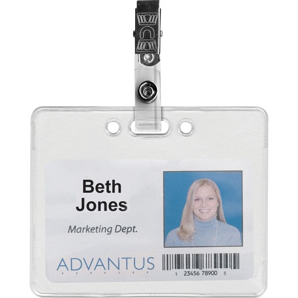 ID Badge Clip Adapters, PK25
