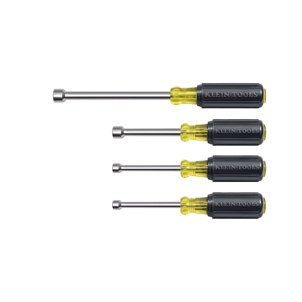 Nut Driver Set 3-Inch Shafts, Cushion-Gripâ¢, 4-Piece