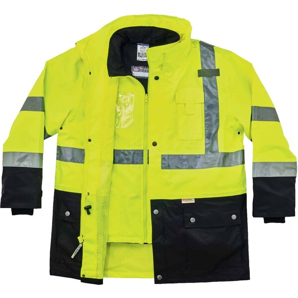 Hi Vis Thermal Jacket Kit, Lime, 5XL