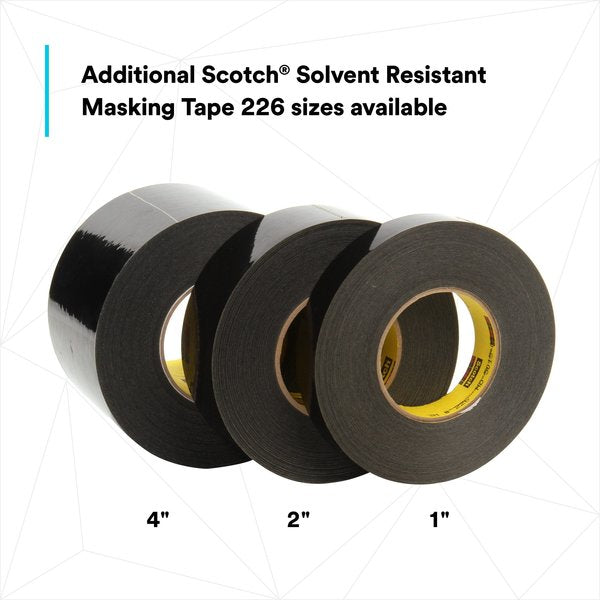 Masking Tape, Black, 2 In. x 60 Yd., PK24
