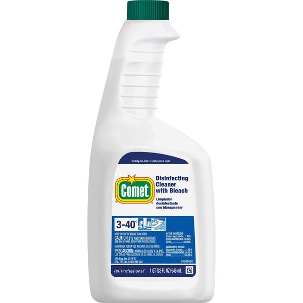 Cleaner and Disinfectant, 32 oz. Trigger Spray Bottle, Unscented, 8 PK