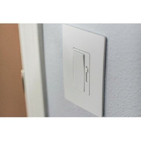 Rocker Wall Plate, Number of Gangs: 1 Plastic, Smooth Finish, White
