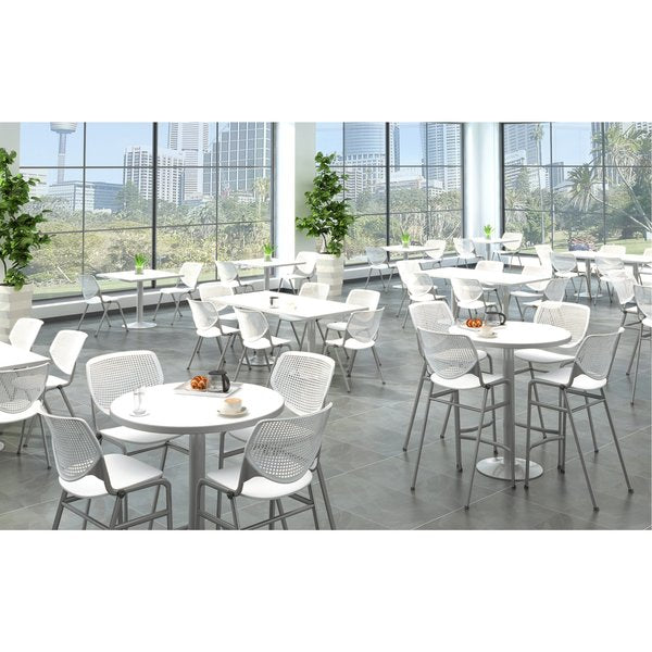 Poly Stack Chair, Sky Blue Seat