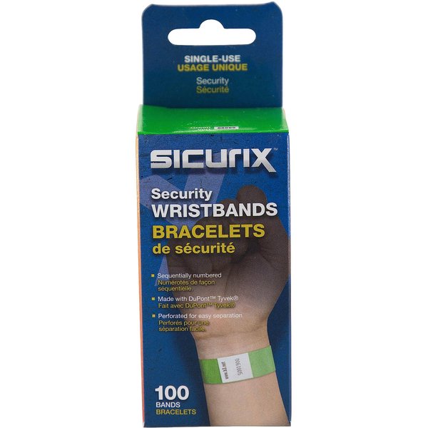 Security Wristband, Waterproof, PK100